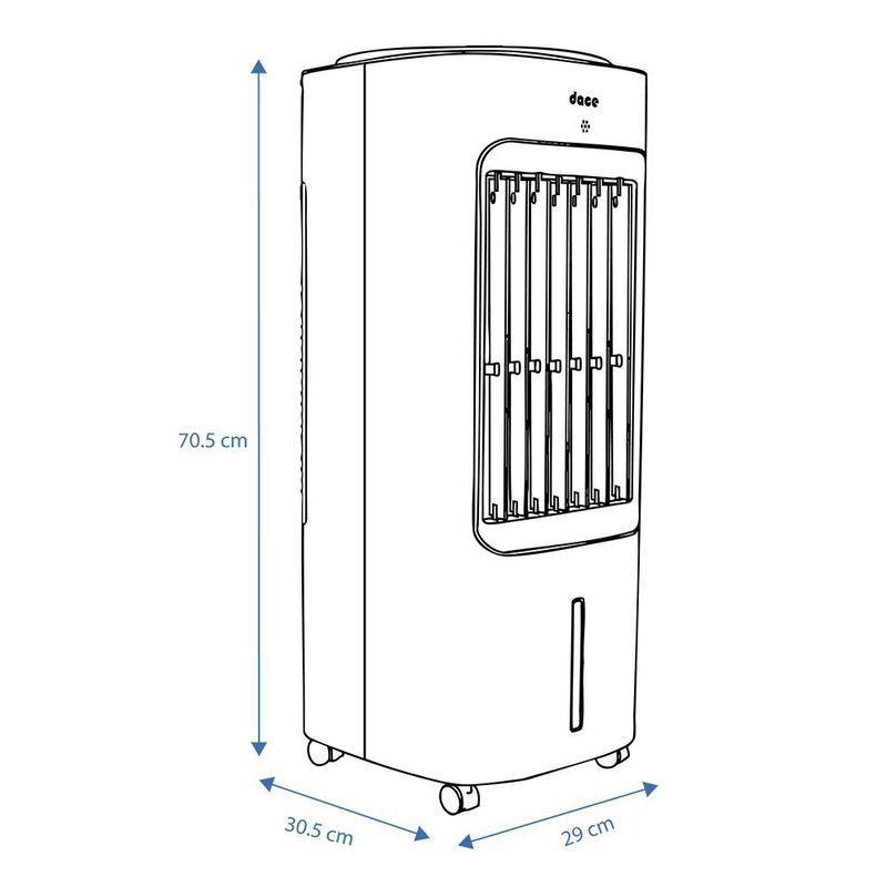 Enfriador de aire Portátil con Wifi Dace DAL1B-1016GSM