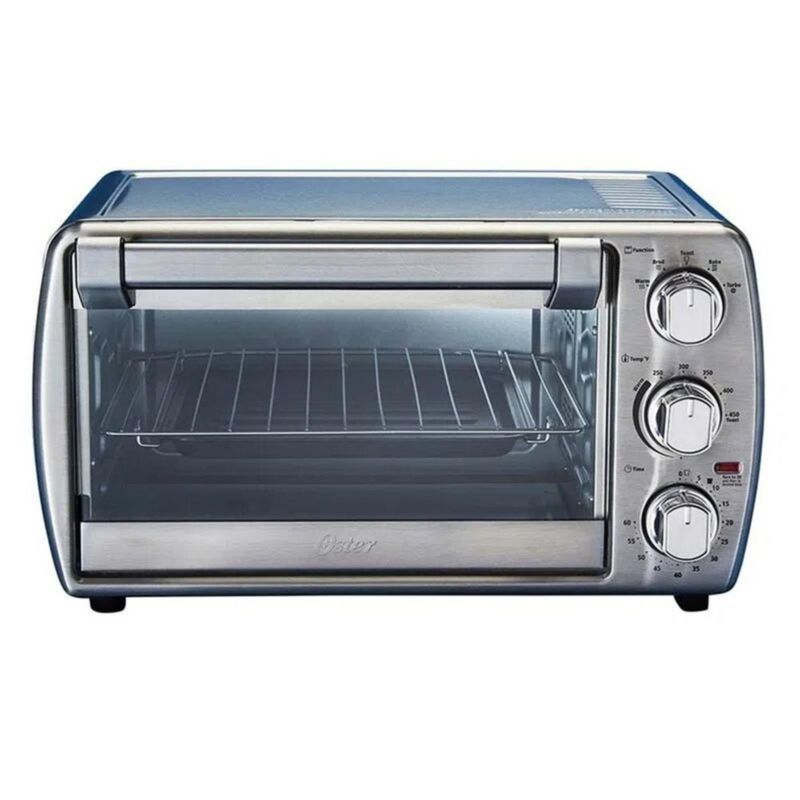 Horno Tostador Oster 6 Rebandas Plateado 21L Calentamiento Turbo
