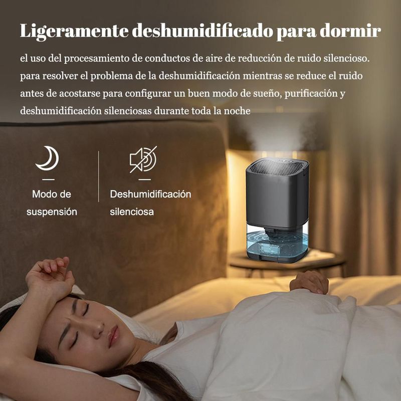 Deshumidificador, hogar, dormitorio, silencioso, deshumidificador pequeño, mini. blanco