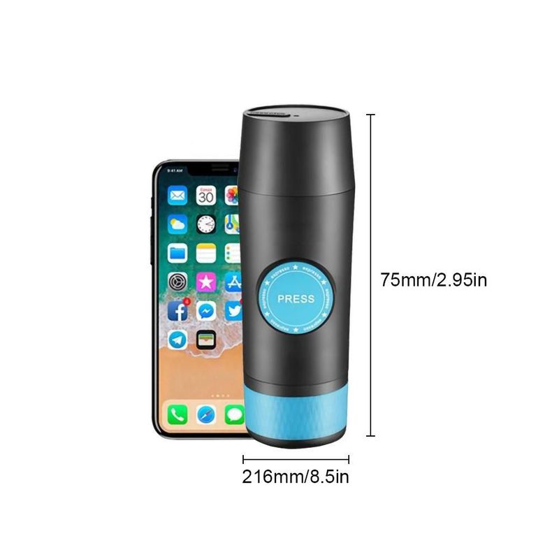 Cafetera Automática Portátil Inalámbrica para el Hogar,Máquina Eléctrica Todo en Uno con Batería Recargable.HOGAWAY