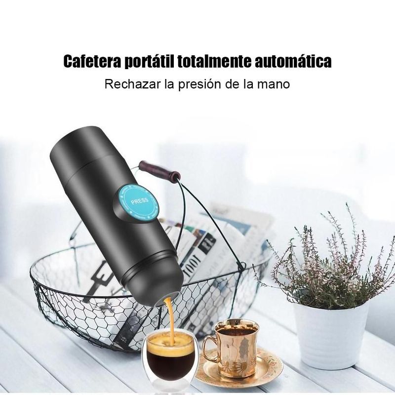 Cafetera Automática Portátil Inalámbrica para el Hogar,Máquina Eléctrica Todo en Uno con Batería Recargable.HOGAWAY