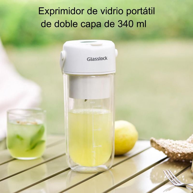 Vaso de batidora portátil, exprimidor de frutas eléctrico USB, mezclador de zumo recargable, HOGAWAY