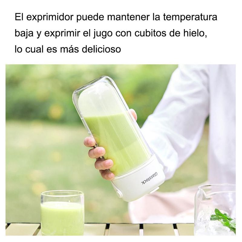 Vaso de batidora portátil, exprimidor de frutas eléctrico USB, mezclador de zumo recargable, HOGAWAY