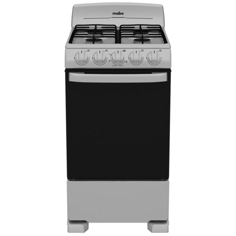 Mabe - EM5033BAIS1 Estufa de Piso 50 cm (20 pulgadas) Plata Mercurio ort