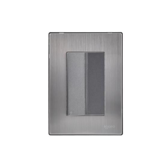 Kit ventilador funcional café 3 velocidades 5 aspas 2 placas apagador linea inox 3 modulos orford y 3 focos inteligentes led de regalo