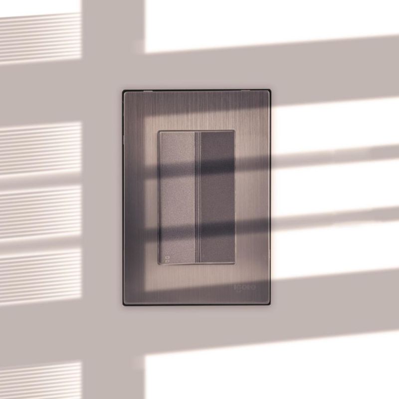 Kit ventilador funcional café 3 velocidades 5 aspas 2 placas apagador linea inox 3 modulos orford y 3 focos inteligentes led de regalo