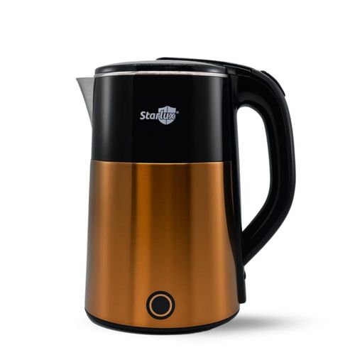 Jarra eléctrica azul Starlux de 2.3 L de acero inoxidable y protector contra quemaduras SL-24155