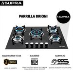 Combo ROTWAND parrilla BRIONI de 76cm y Campana de 76cm CC-76 BLACK