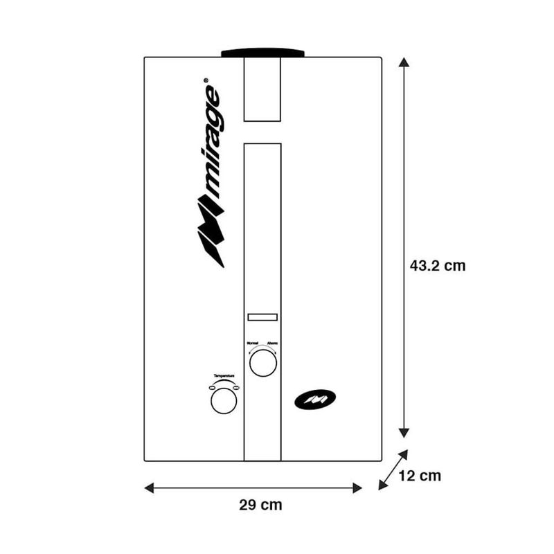 Calentador D/Agua Gas Natural 6 Litros MBF06EF Mirage