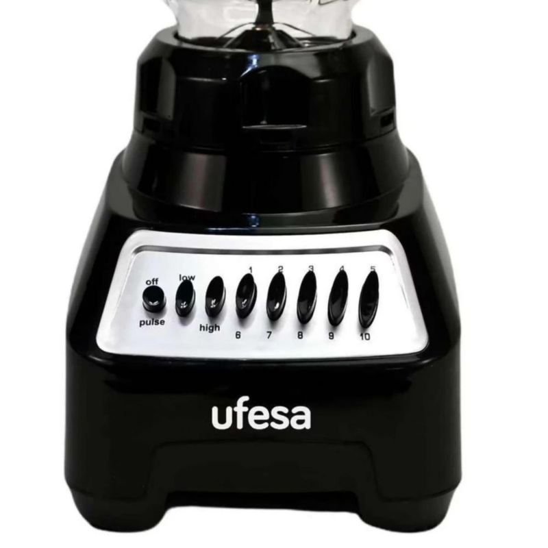 Licuadora Ufesa Vaso de Vidrio 1.5 Litros Negra con Accesorios BS7020-MG5294