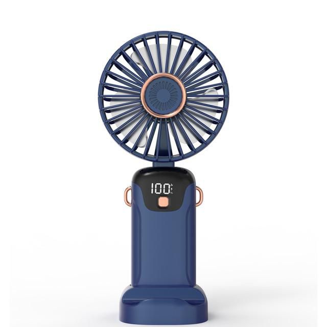 Ventilador pequeño de mano, portátil, portátil, pequeño mini recargable, silencioso, oficina, dormitorio, soporte de cuello halter.HOGAWAY