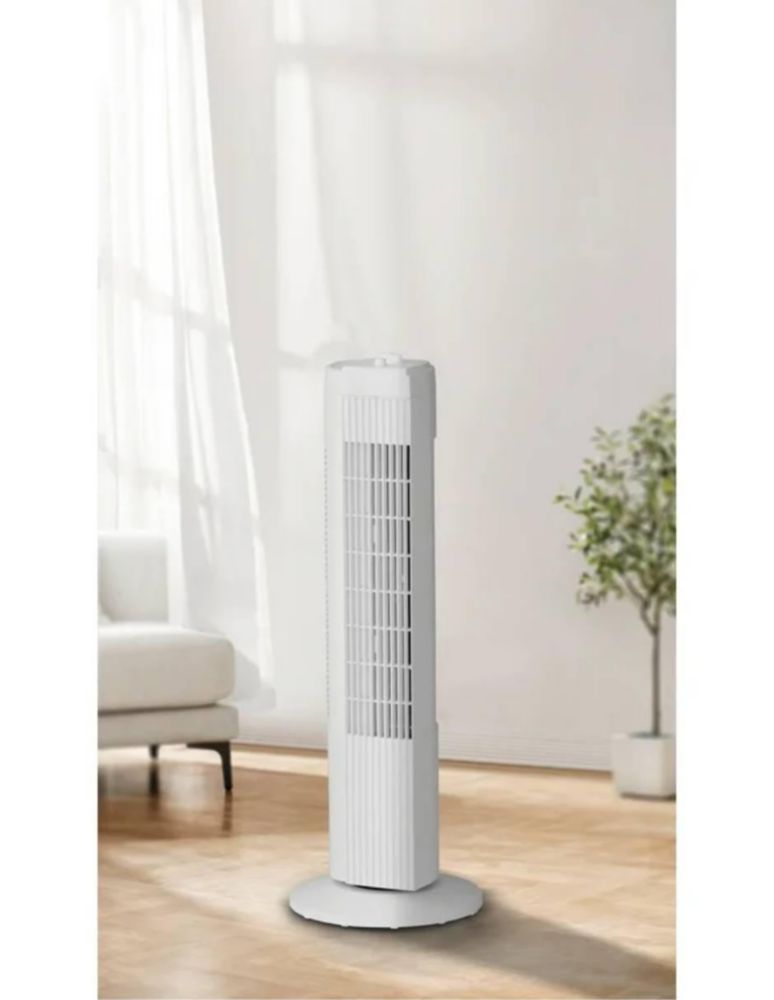 Ventilador de Torre Mainstays Oscilante 3 Velocidades color Blanco
