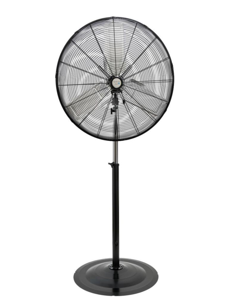 Narvik Ventilador de Pedestal Industrial de 30 Pulgadas de 230W con Aspas de Aluminio