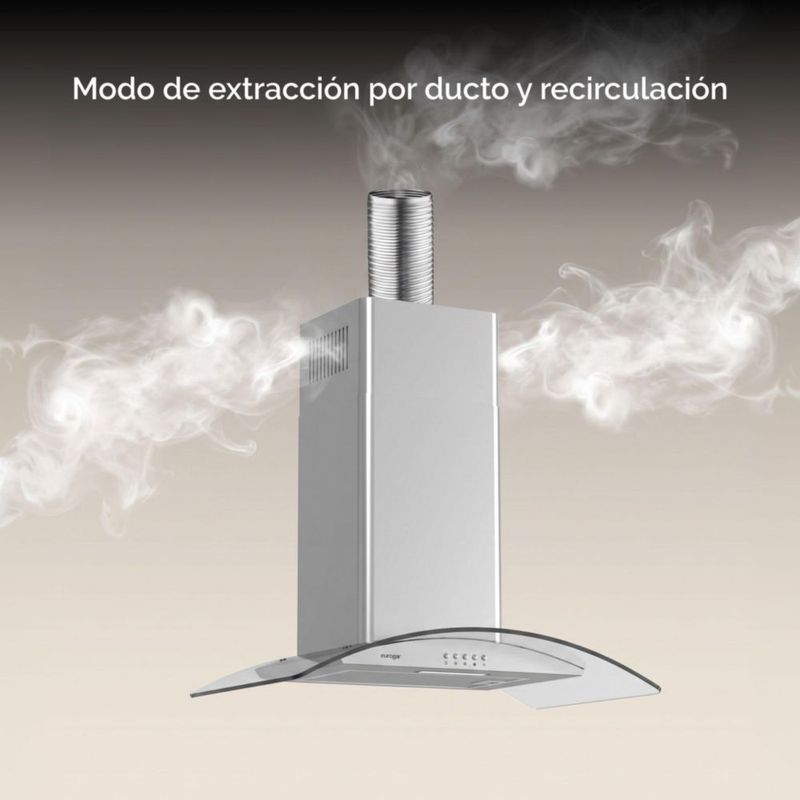 Campana de pared 60 cm 400 m3/h de extracción EUROGAR EUCEV60