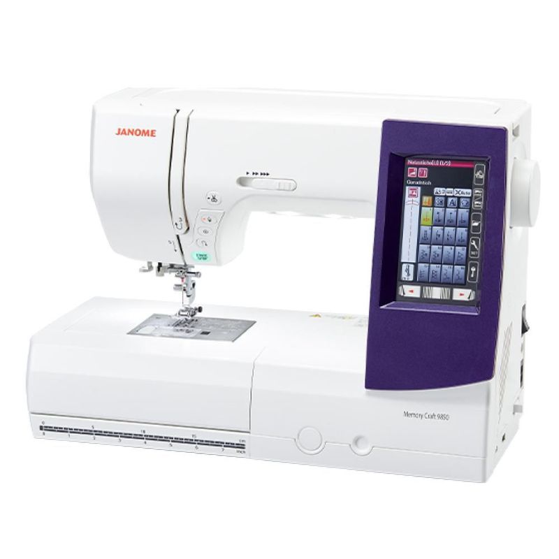 Máquina Digital 2 En 1 Para Coser Y Bordar Mc9850 Janome color Blanco