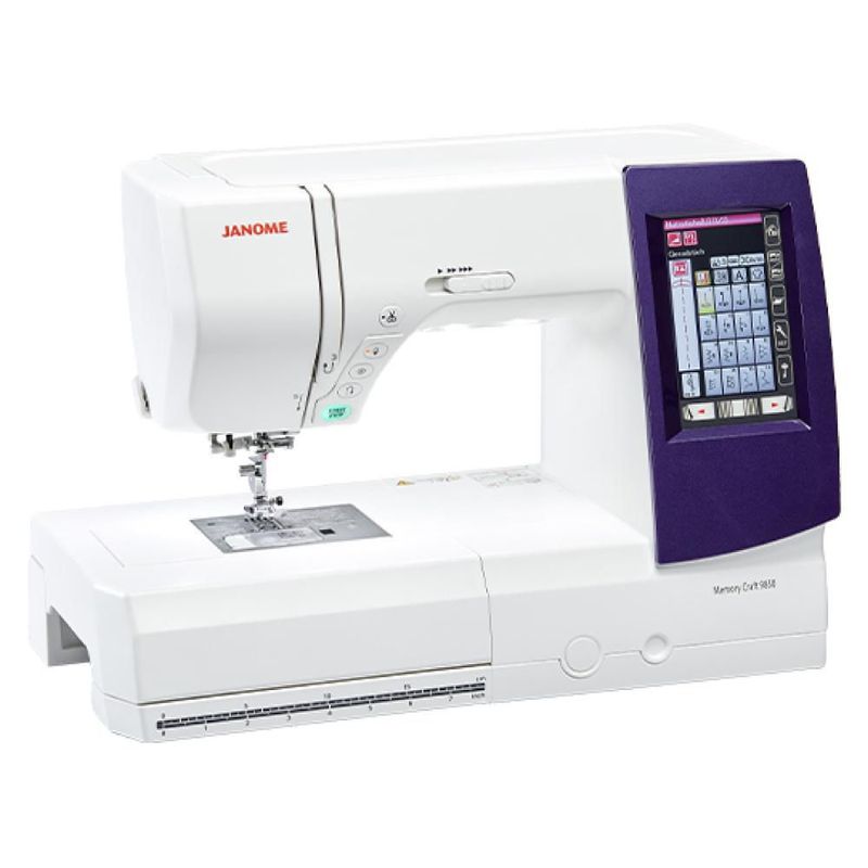 Máquina Digital 2 En 1 Para Coser Y Bordar Mc9850 Janome color Blanco