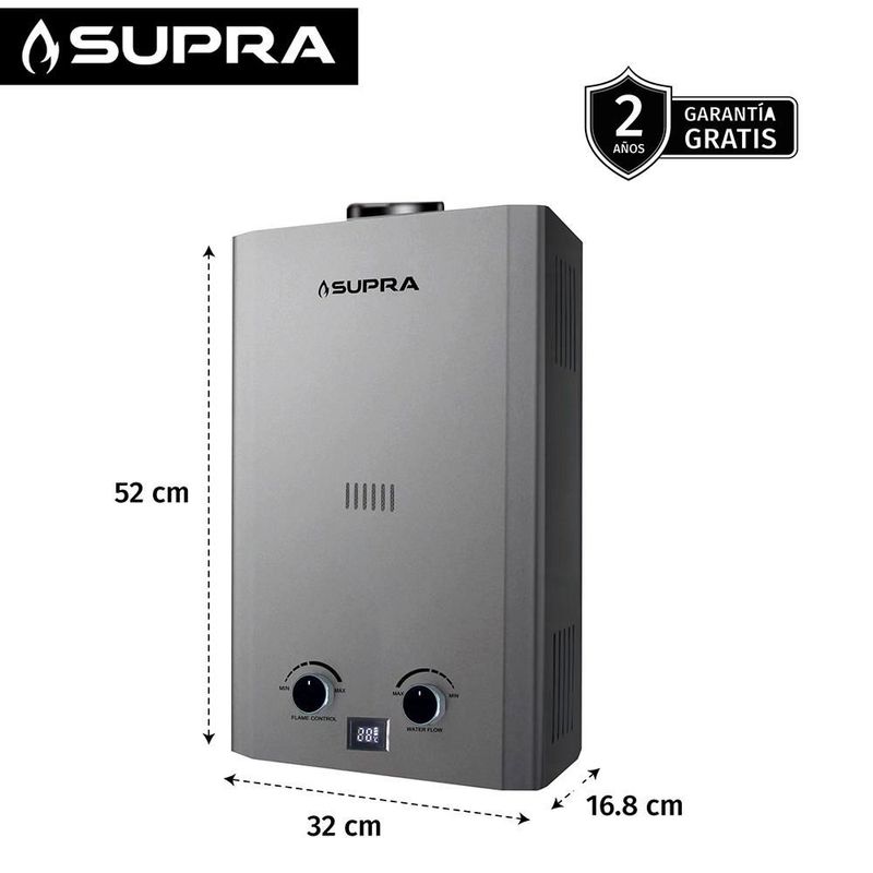 Calentador de agua SUPRA 12L Gas Natural