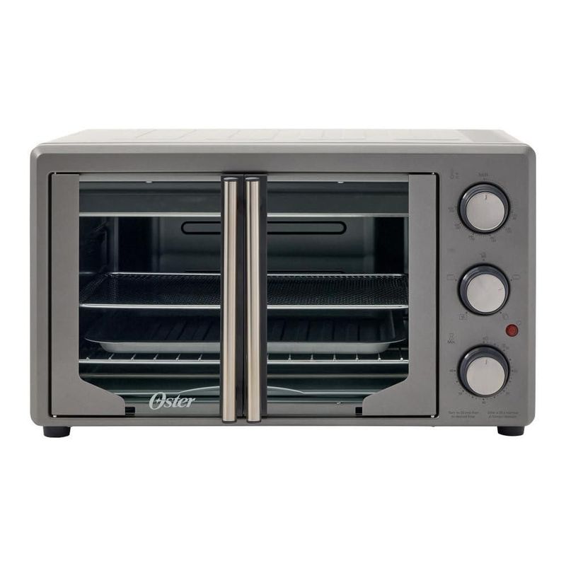 Oster Horno, con Freidora de Aire, de 42 L de Capacidad, con Interior Antiadherente, para Freír al Aire, Hornear, Asar, Tostar,
