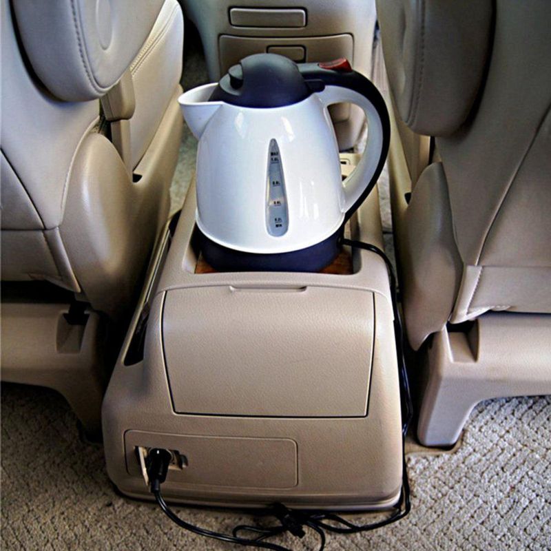 Fdit Hervidor Eléctrico De Viaje Portátil De 1000 Ml Y 12 V para Coche, Calentador De Agua De Ebullición Rápida para Té Y Café