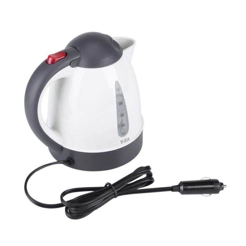 Fdit Hervidor Eléctrico De Viaje Portátil De 1000 Ml Y 12 V para Coche, Calentador De Agua De Ebullición Rápida para Té Y Café
