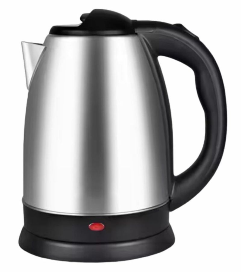 Hervidor eléctrico, para agua caliente, café y té, apagado automático, protección contra ebullición en seco,2 lts, 1500 W, acero