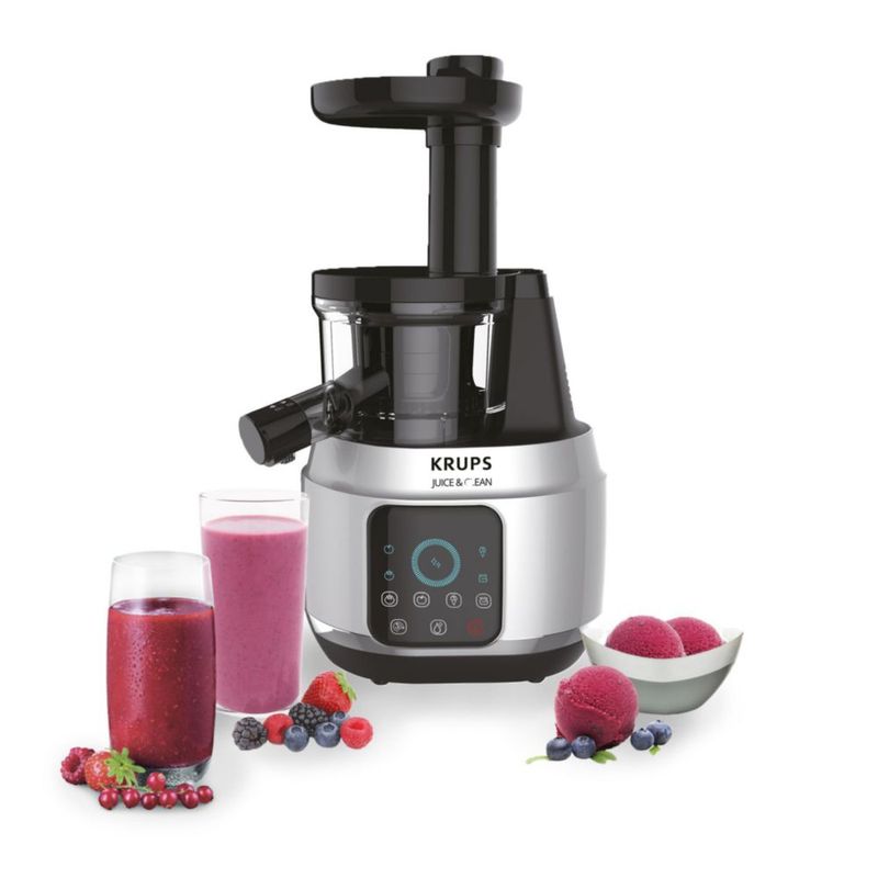 KRUPS Extractor Juice and Clean de Jugo con Display Touch, funcionamiento silencioso, con tecnología Easy Clean ahorra tiempo y
