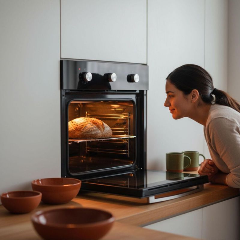 Horno empotrable mixto gas LP y eléctrico 58 L AVERA HEM01LP