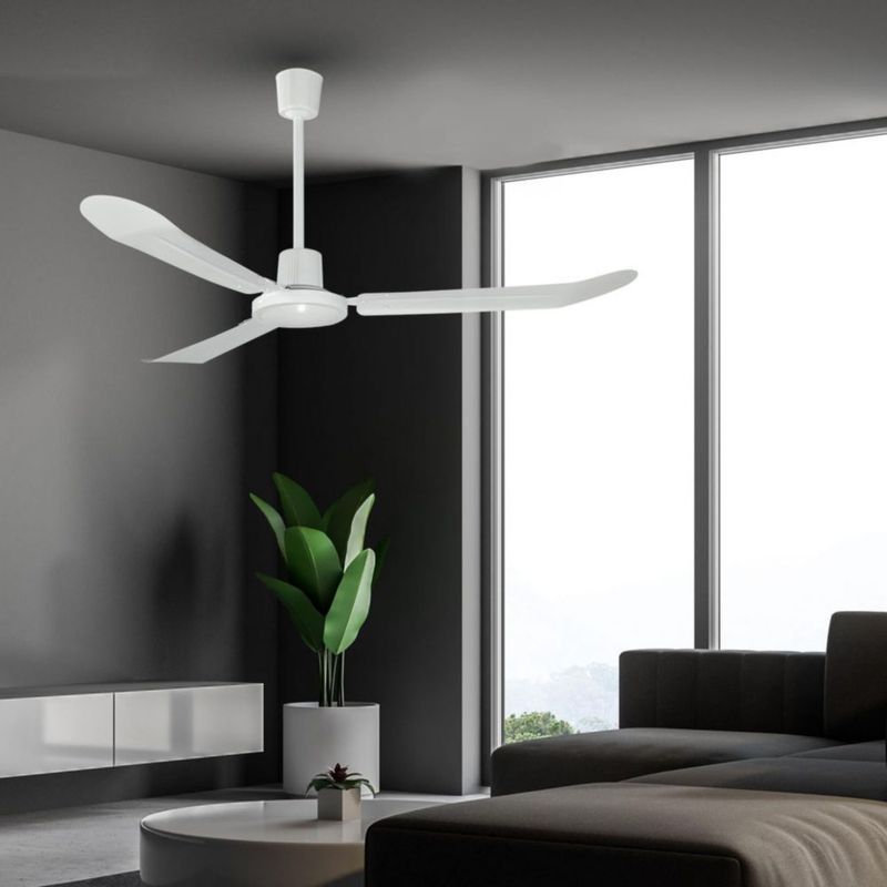 Coolfan Ventilador de Techo Industrial de 56 Pulgadas con Control de Pared y 3 Aspas