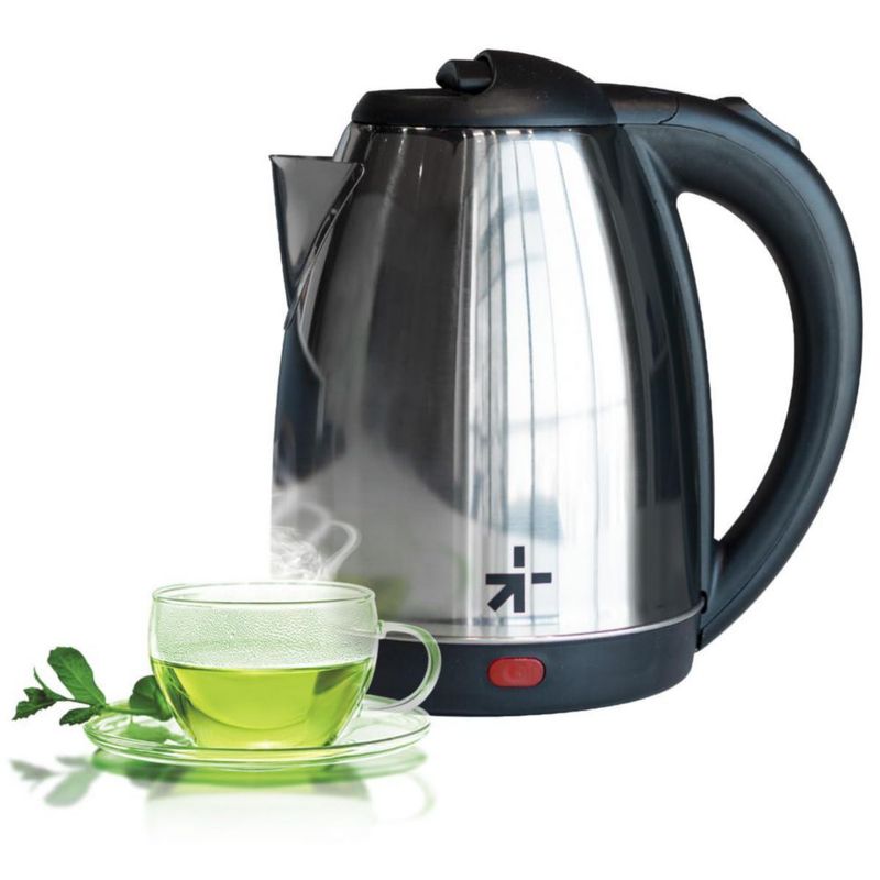 SIGNA Cafetera Hervidor de Agua Eléctrico Tetera Eléctrica Jarra Inalámbrica 1.8 Litros 1000 W Metalica Resistente Hierve agua e