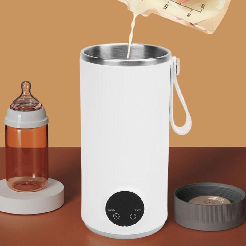 Hervidor Eléctrico de Viaje, Hervidor Eléctrico Pequeño Portátil de 400 Ml para té, café, Leche y Agua Caliente, Temperaturas de