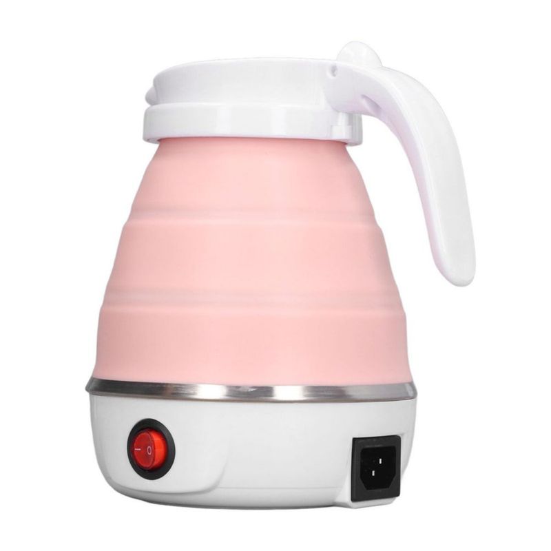 Hervidor Eléctrico Plegable, Hervidor Eléctrico de Viaje Plegable 0.6L 400W Hervidor de Agua Caliente para Oficina para Leche Ca