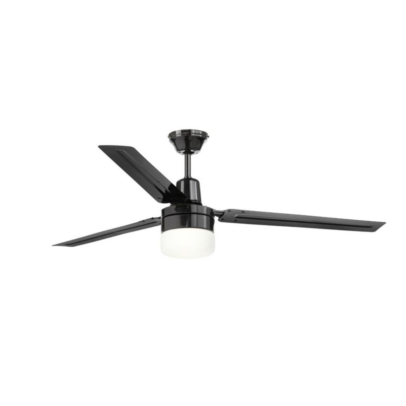 Coolfan Ventilador de Techo Industrial de 54 Pulgadas con Luz, Control de Pared y 3 Aspas