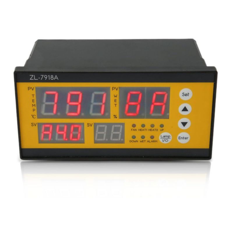EBTOOLS Controlador de Incubadora de Huevos, Termostato con Control Automático Completo con Sonda de Temperatura y Humedad, para