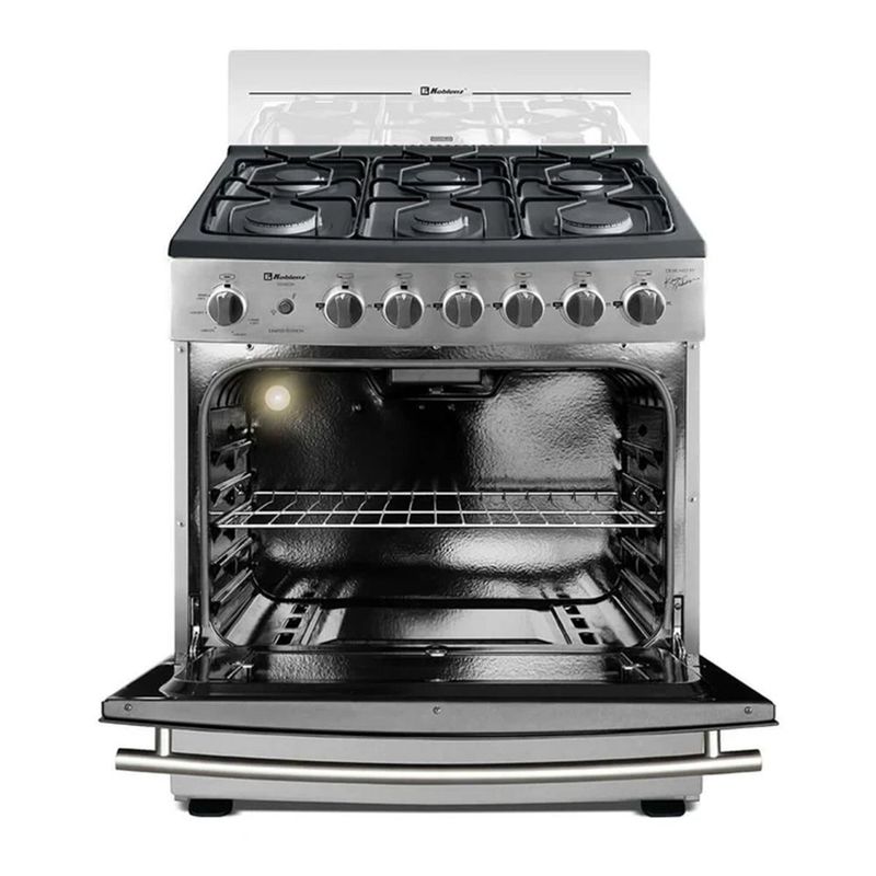 Estufa de Piso Koblenz Venecia 30" 6 Quemadores Copete de Cristal