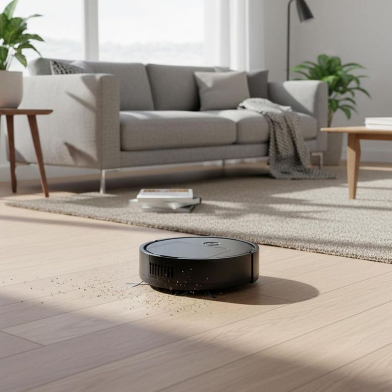 Robot Aspirador 3 en 1 Blulander , Barrer, Aspirar y Trapear, Robot Automática para Piso de Madera, Limpieza Inteligente con Batería de 4 Horas
