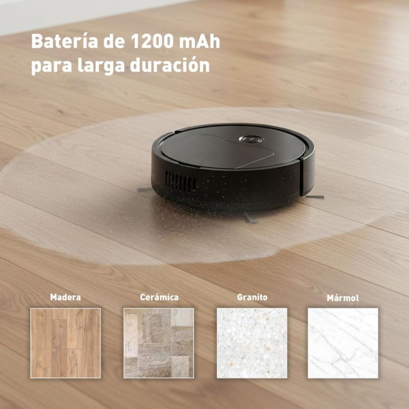 Robot Aspirador 3 en 1 Blulander , Barrer, Aspirar y Trapear, Robot Automática para Piso de Madera, Limpieza Inteligente con Batería de 4 Horas