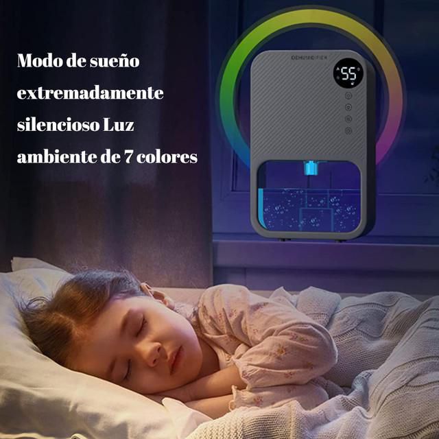 Deshumidificador, doméstico, silencioso, deshumidificador de aire para dormitorio, deshumidificador mini.HOGAWAY