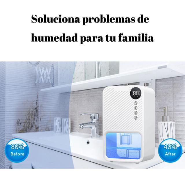 Deshumidificador, doméstico, silencioso, deshumidificador de aire para dormitorio, deshumidificador mini.HOGAWAY