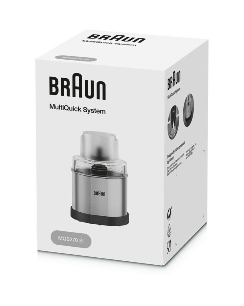 Braun MQS270SI Multiquick - Mezclador de mano para molinillo de café y especias, 1.5 tazas