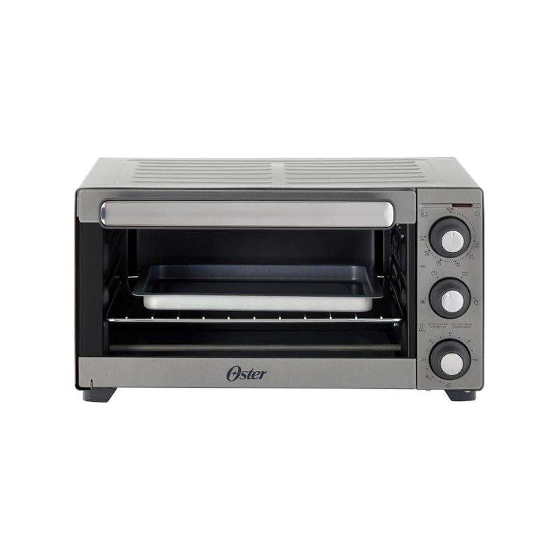 Oster Horno, con Convección, de 15 L de Capacidad, con Interior Antiadherente, para Hornear, Asar, Tostar, Convección, Accesorio