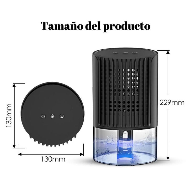 Deshumidificador, doméstico, silencioso, deshumidificador de aire para dormitorio, deshumidificador mini.HOGAWAY