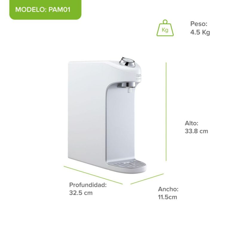 Purificador de agua por ultrafiltración 4 etapas de filtración AVERA PAM01