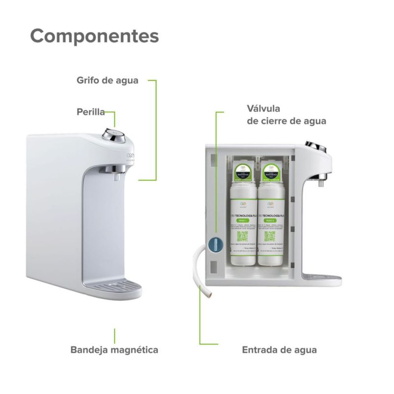 Purificador de agua por ultrafiltración 4 etapas de filtración AVERA PAM01