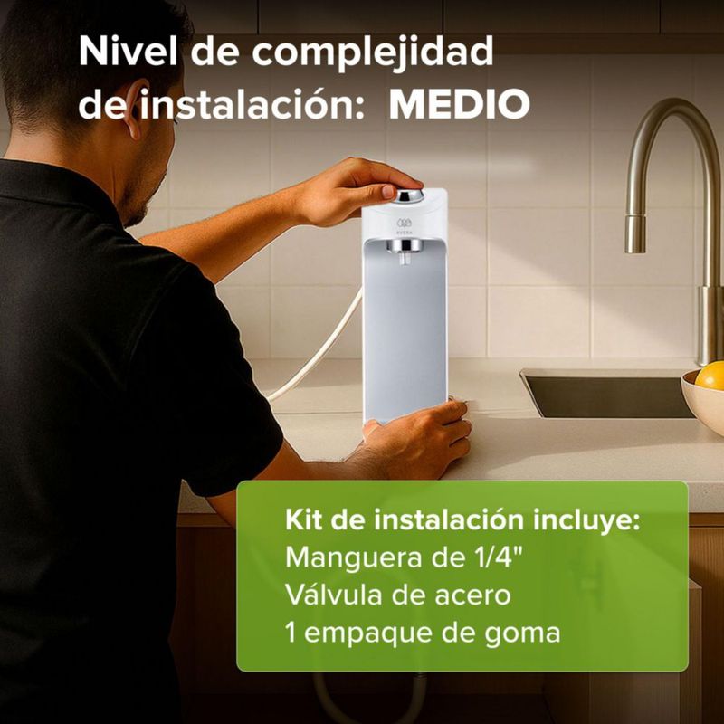 Purificador de agua por ultrafiltración 4 etapas de filtración AVERA PAM01