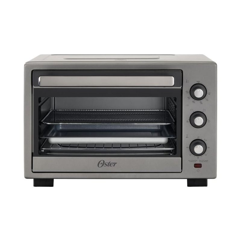 Oster Horno, con Freidora de Aire, de 30 L de Capacidad, con Interior Antiadherente, para Freír al Aire, Hornear, Asar, Tostar,