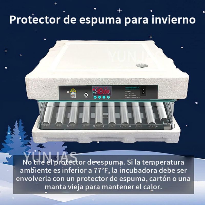 NOVAKA Incubadora Huevos Gallina, Incubadora Automática De Aves De Corral, con Volteador Automático y Control de Temperatura, pa