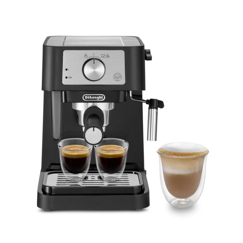 De'Longhi Stilosa EC260.BK, máquina de café espresso tradicional barista, 2 tazas, negro