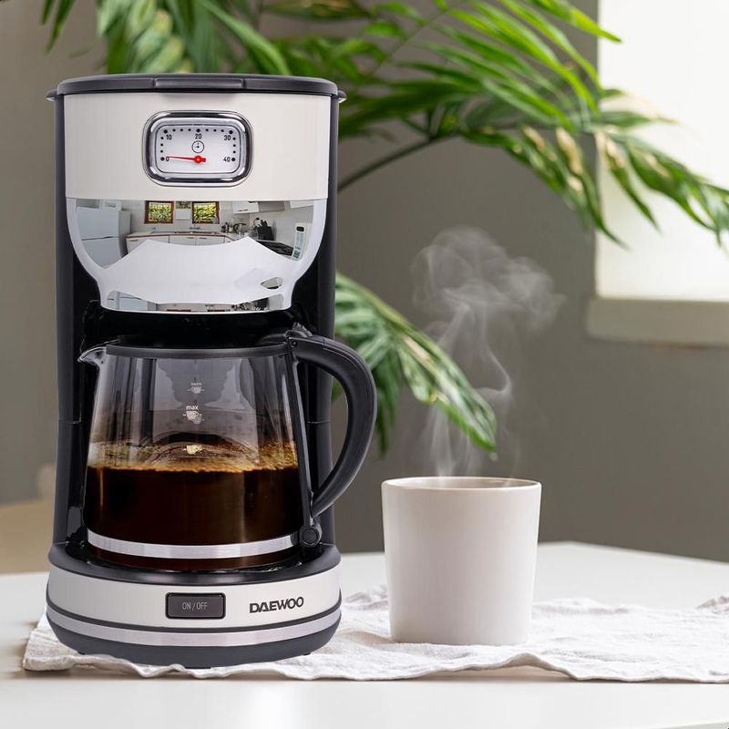 Cafetera Automática Daewoo 10 tazas filtro reutilizable