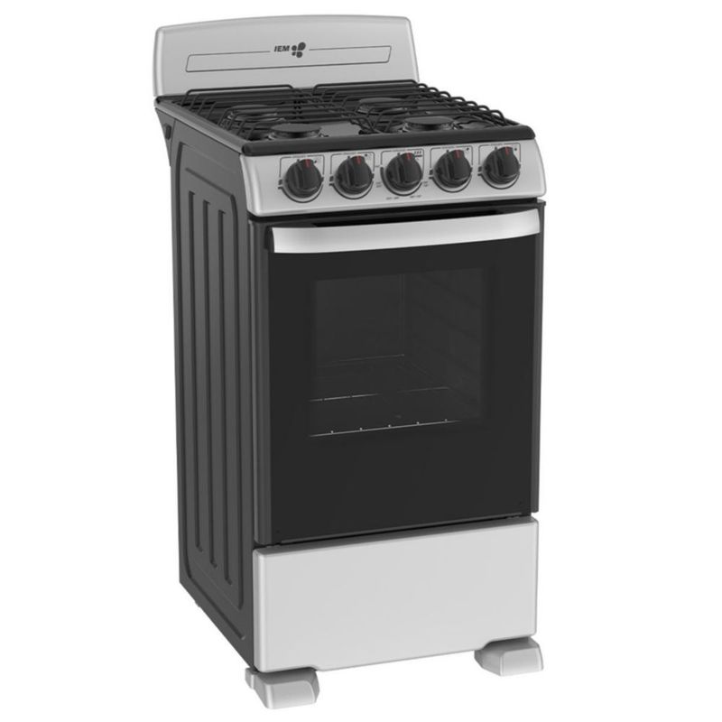 Estufa de Piso IEM 50cm 30" EI5020BAPS1 4 quemadores Tecnologia Ultimate