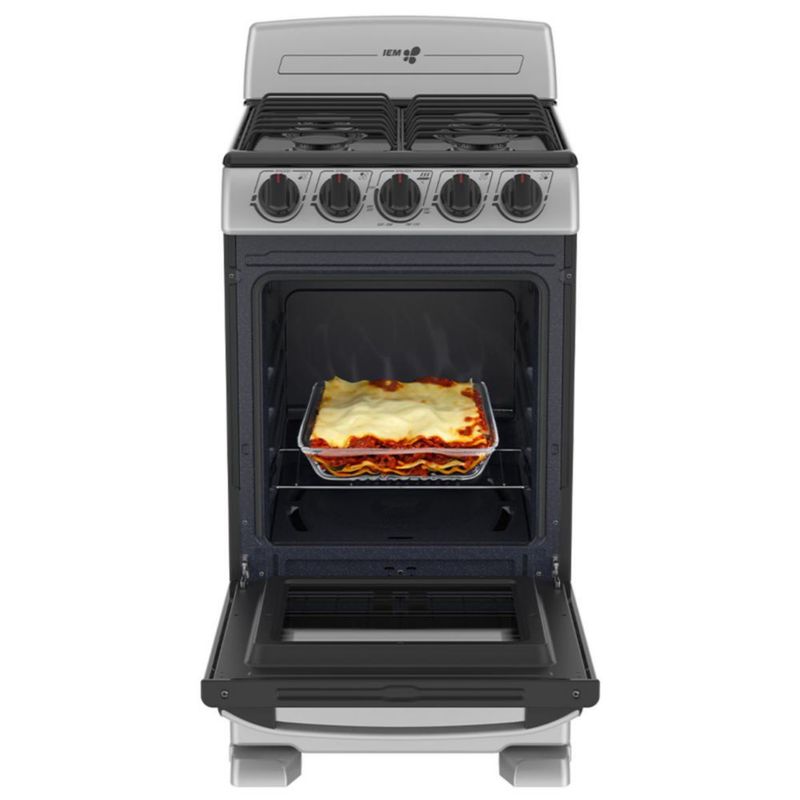 Estufa de Piso IEM 50cm 30" EI5020BAPS1 4 quemadores Tecnologia Ultimate